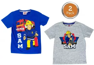 Chlapčenské tričko krátky rukáv SAM POŽIARNIK 2pack