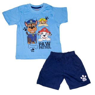 Chlapčenské pyžamo - krátke PAW PATROL modré navy